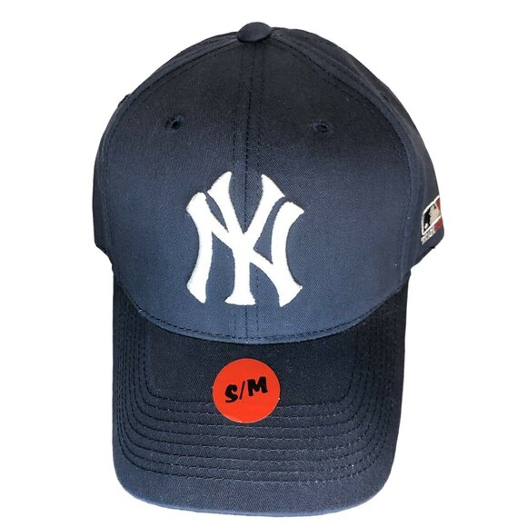 MLB New York Yankees Baseball Snapback Hat - Navy Blue, S/M - Picture 2 of 8